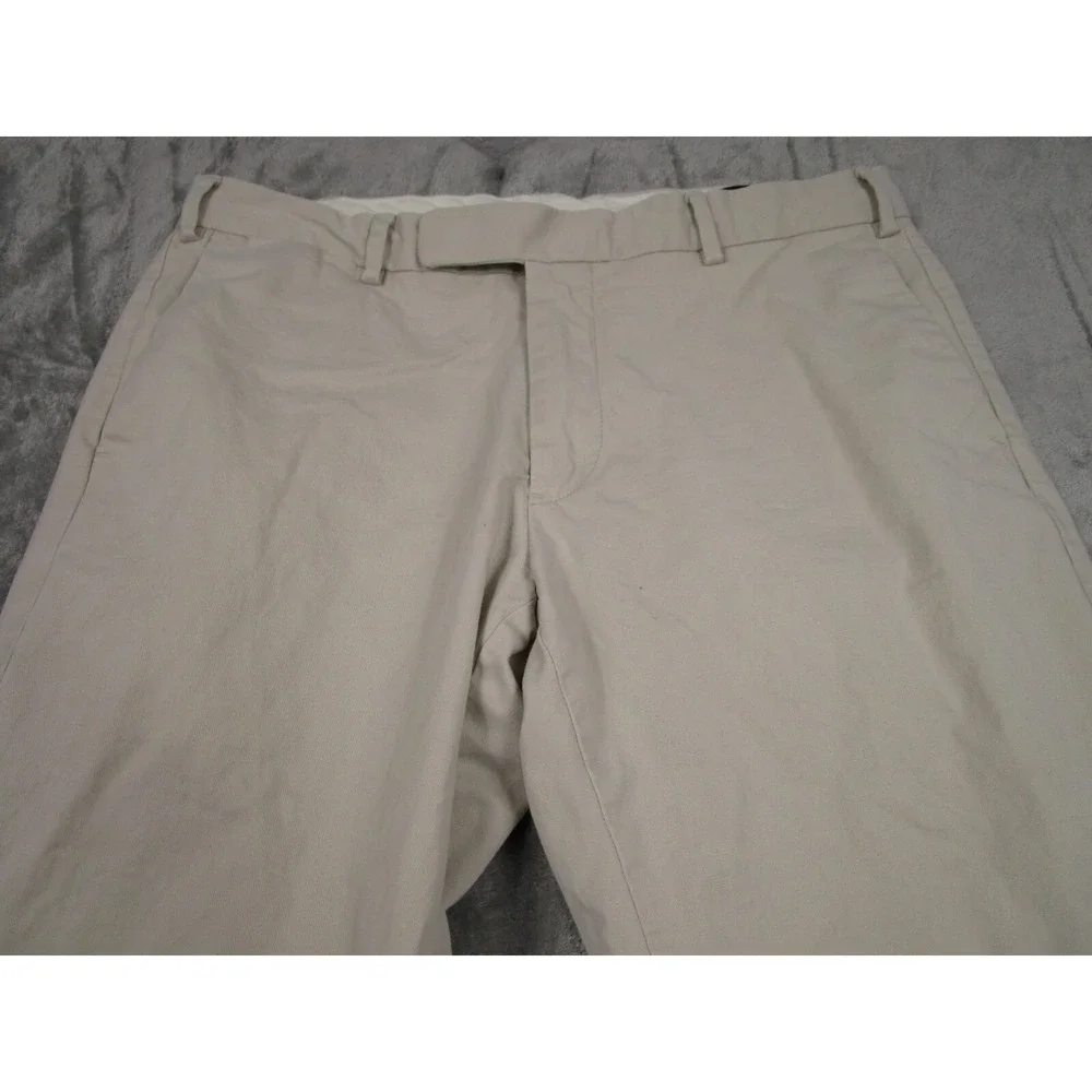 Polo Ralph‎ Lauren Pants Mens 36x32 Beige Stretch Custom Fit Preppy Chino